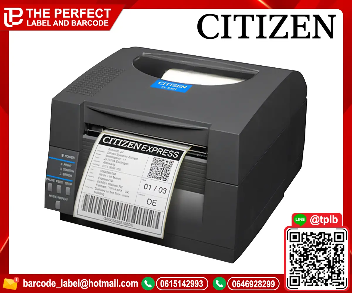 เครื่องพิมพ์บาร์โค้ด Citizen CL-S531II