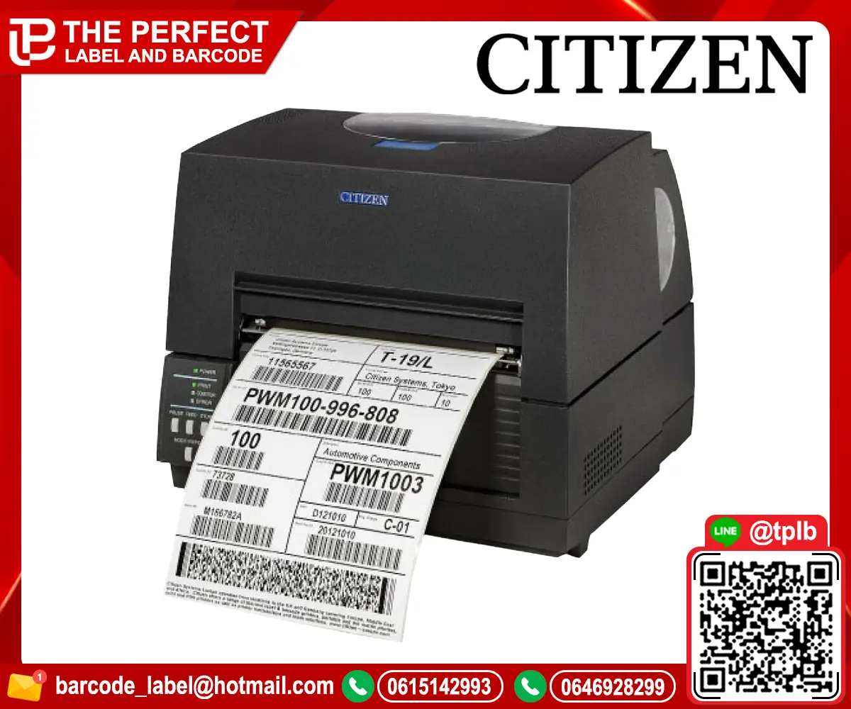 เครื่องพิมพ์บาร์โค้ด Citizen CL-S6621XL