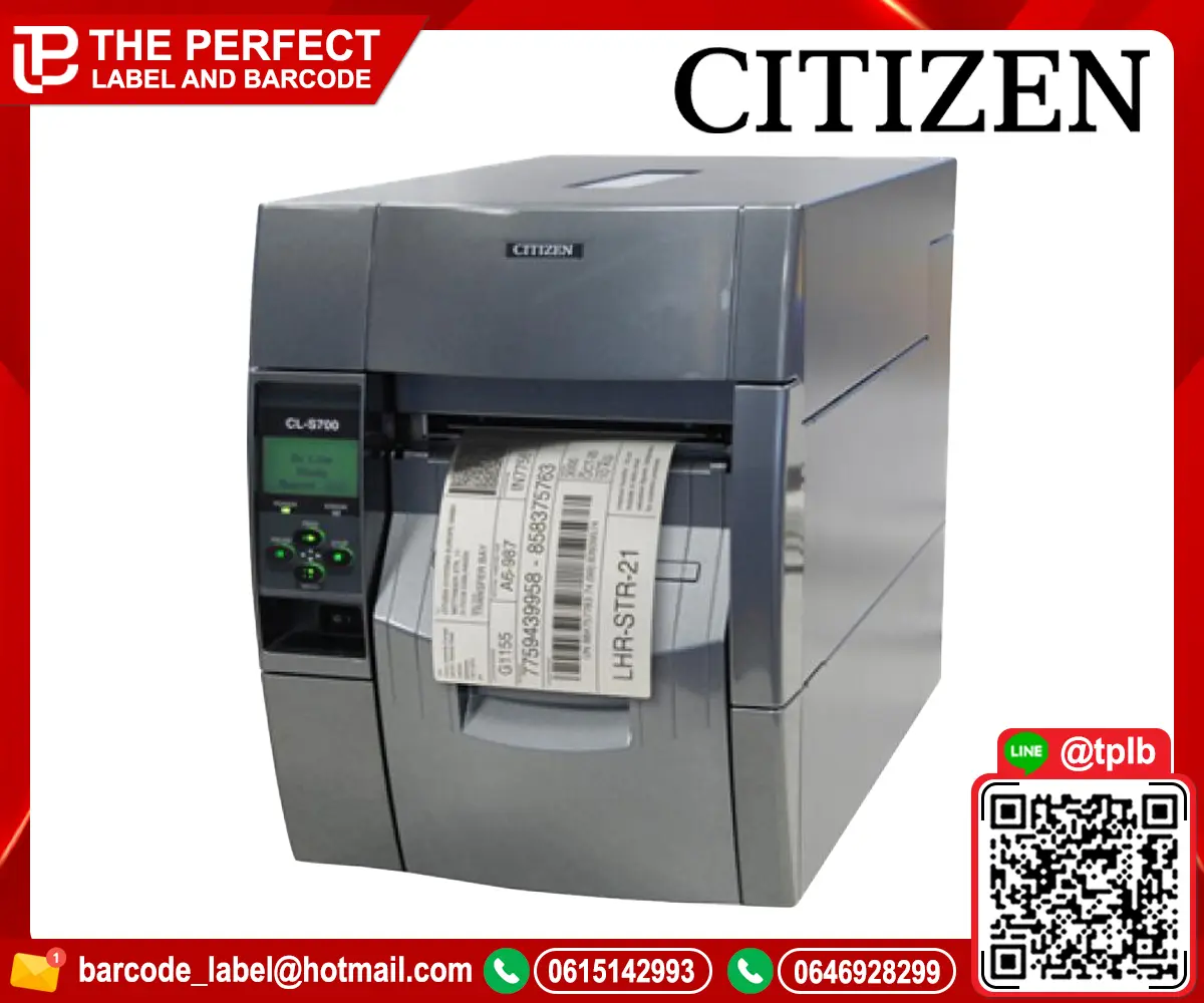 เครื่องพิมพ์บาร์โค้ด Citizen CL-S700R