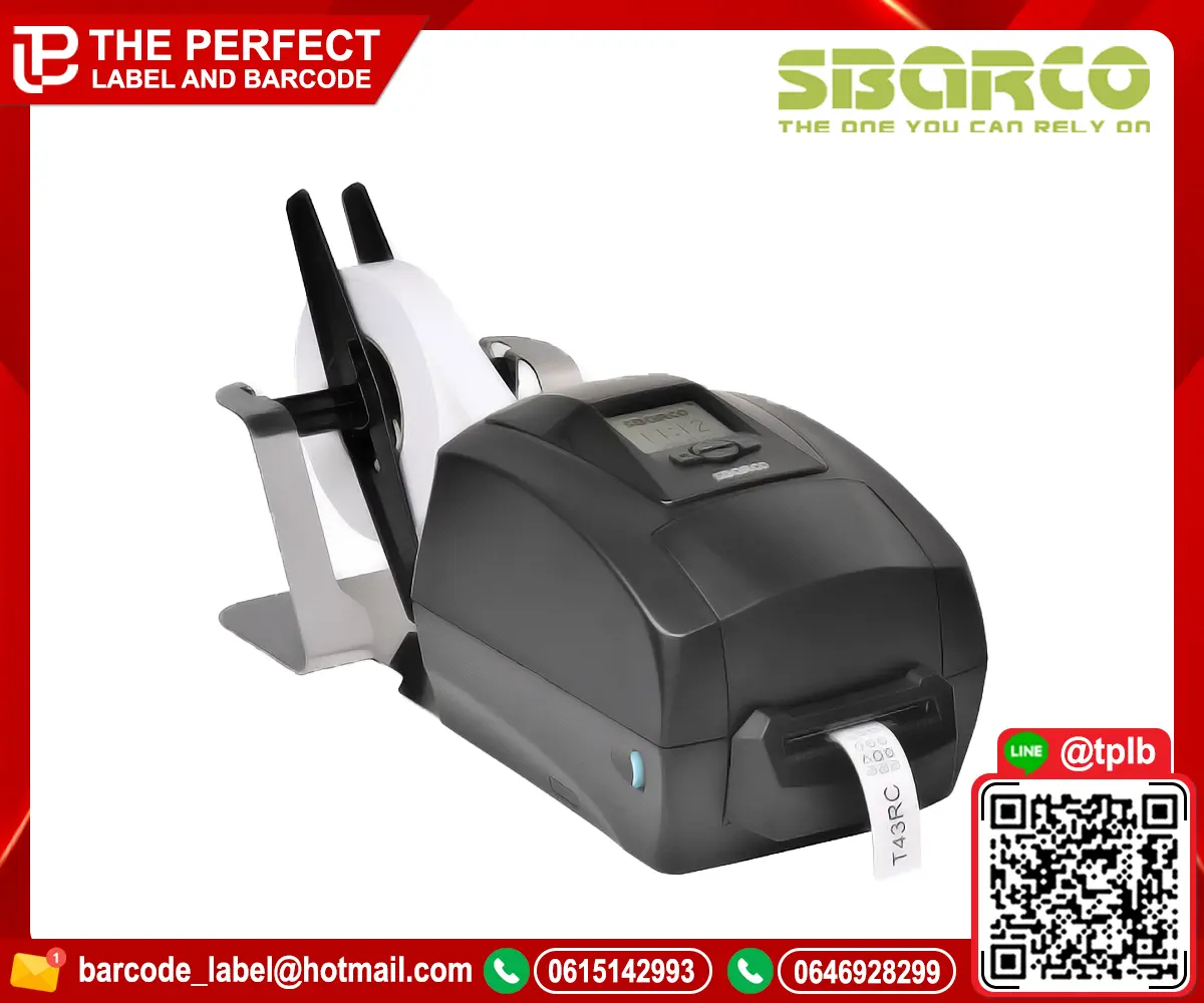 เครื่องพิมพ์บาร์โค้ด SBARCO T43RC