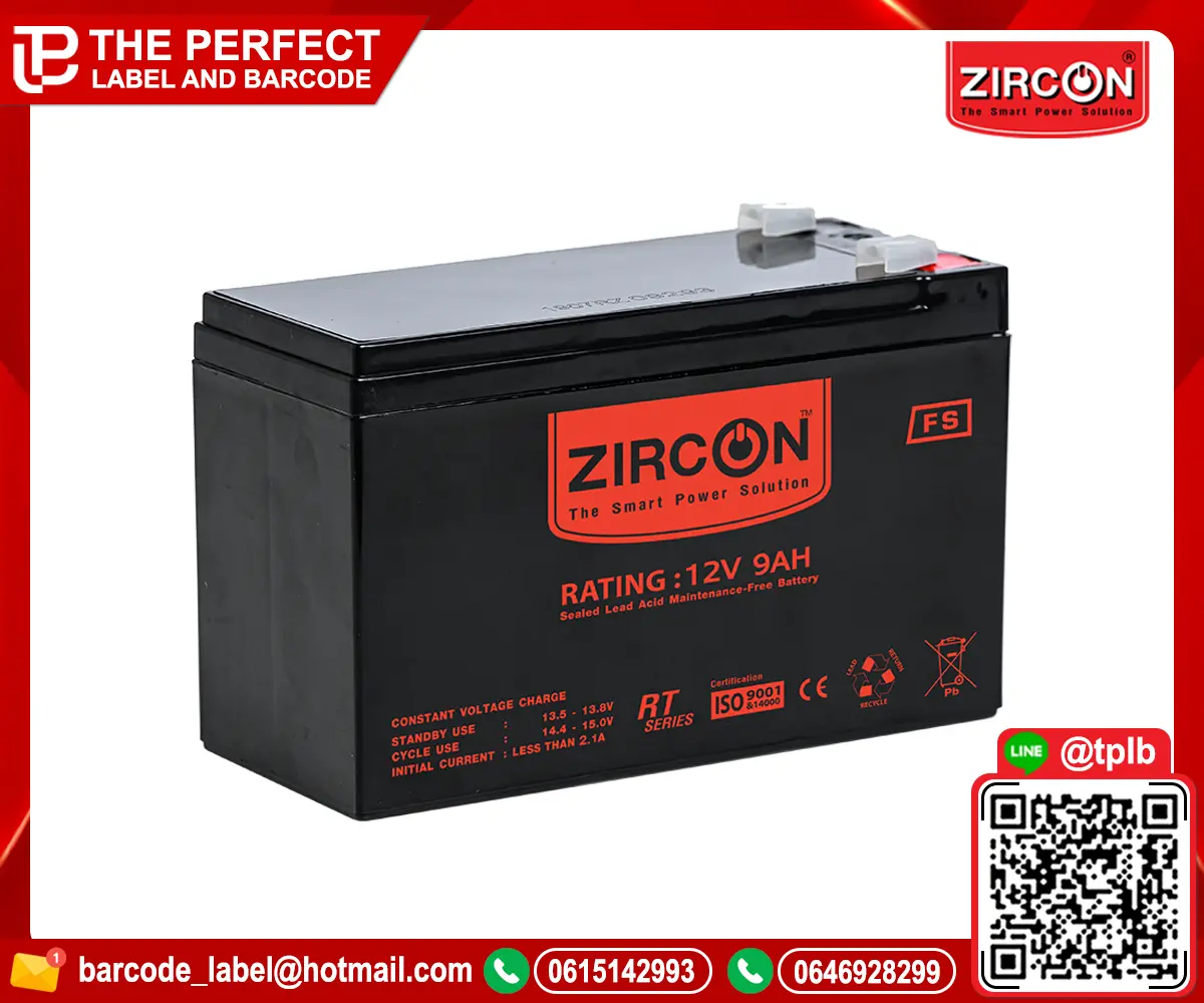 ZIRCON Battery 12V/9.0AH